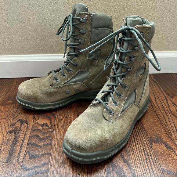 Belleville 610 ST Suede Military Boots Insulated Men’s Size 9.5 W Green Outdoor, main image 11